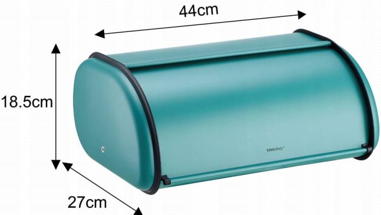Chlebak stalowy duży 44cm matowy ZIELONY KINGHOFF KH-1867
