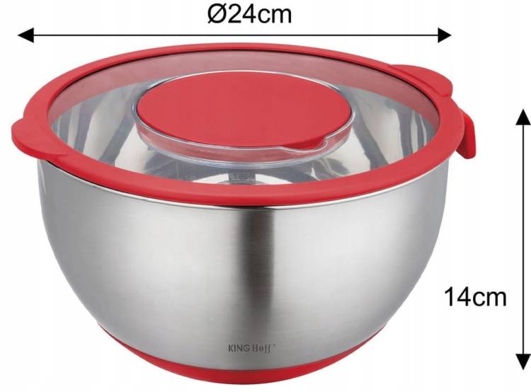 Miska kuchenna wielofunkcyjna tarka do warzyw 24cm 5L 5ele KINGHOFF KH-1889