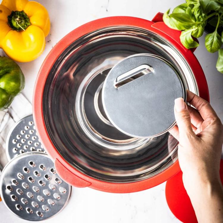 Miska kuchenna wielofunkcyjna tarka do warzyw 24cm 5L 5ele KINGHOFF KH-1889