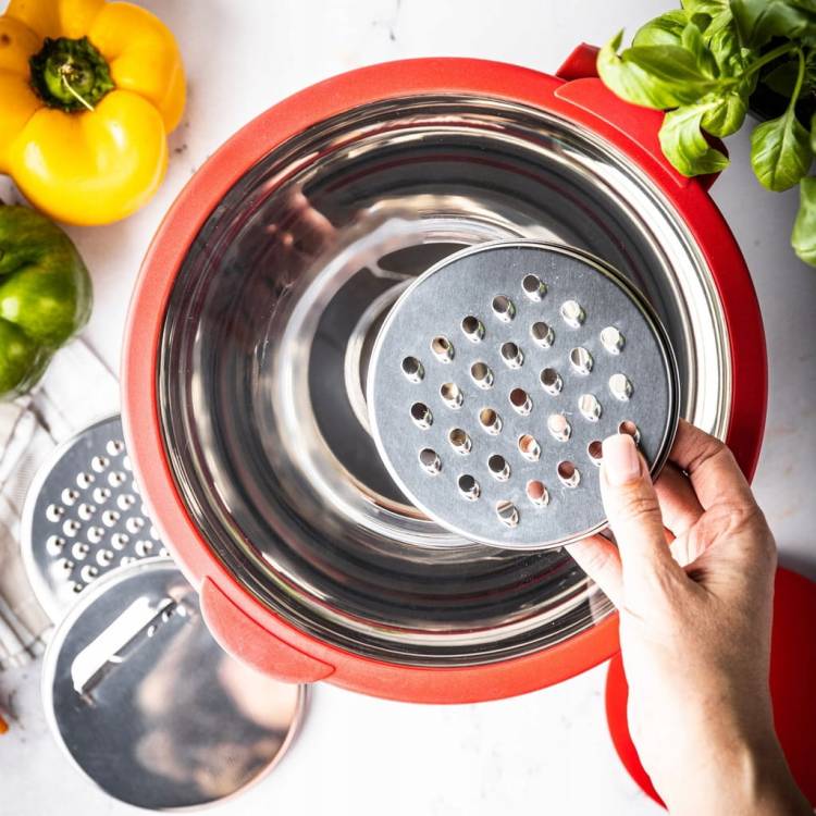 Miska kuchenna wielofunkcyjna tarka do warzyw 24cm 5L 5ele KINGHOFF KH-1889