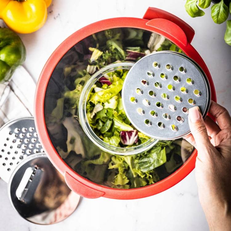 Miska kuchenna wielofunkcyjna tarka do warzyw 24cm 5L 5ele KINGHOFF KH-1889