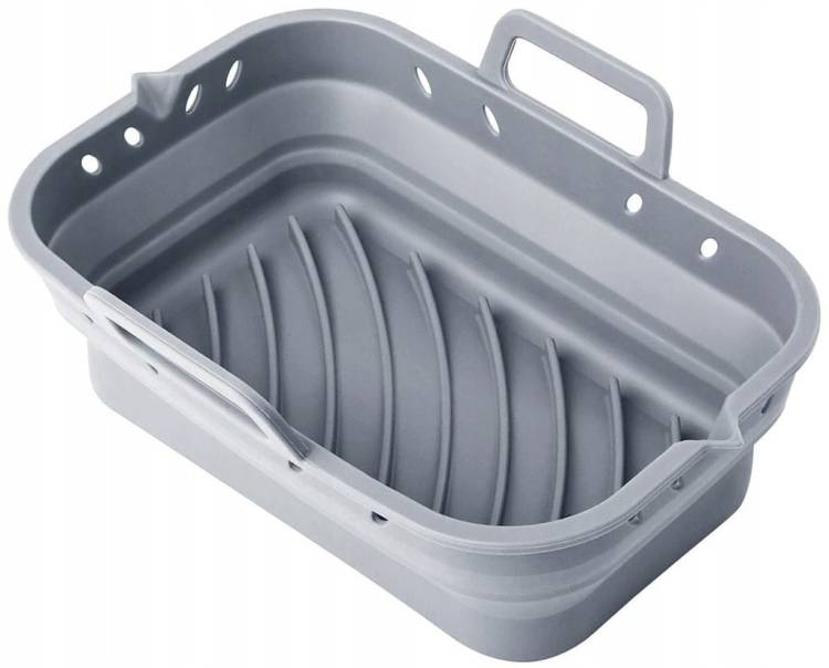 ZESTAW 2x WKŁAD SILIKONOWY PIECZENIA FRYTKOWNICY Beztłuszczowej 22 x 14 cm