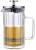 Zaparzacz do kawy herbaty szklany 0,35L French Press Srebrny KLAUSBERG 7756