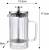 Zaparzacz do kawy herbaty szklany 0,35L French Press Srebrny KLAUSBERG 7756
