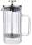 Zaparzacz do kawy herbaty szklany 0,6 L French Press Srebrny KLAUSBERG 7757