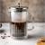 Zaparzacz do kawy herbaty szklany 0,6 L French Press Srebrny KLAUSBERG 7757