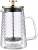 Złoty Zaparzacz do kawy herbaty szklany 1 Lit French Press KLAUSBERG 7767