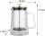Złoty Zaparzacz do kawy herbaty szklany 1 Lit French Press KLAUSBERG 7767