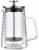 Srebrny Zaparzacz do kawy herbaty szklany 0,6 L French Press KLAUSBERG 7763