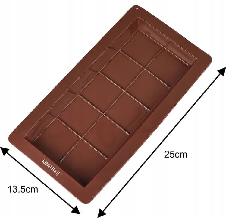 Foremka silikonowa do Dubajskiej czekolady KINGHoff 10 kostek 25x13.5 cm