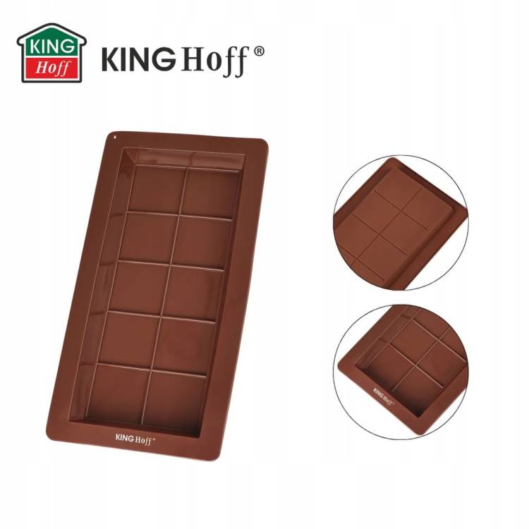 Foremka silikonowa do Dubajskiej czekolady KINGHoff 10 kostek 25x13.5 cm