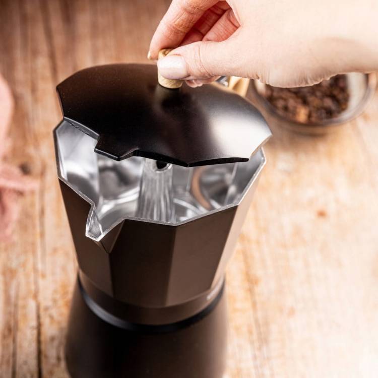 Kawiarka Zaparzacz do Kawy KINGHoff KH-1888 Indukcja 12 Filiżanek Espresso