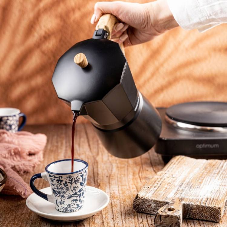 Kawiarka Zaparzacz do Kawy KINGHoff KH-1888 Indukcja 12 Filiżanek Espresso