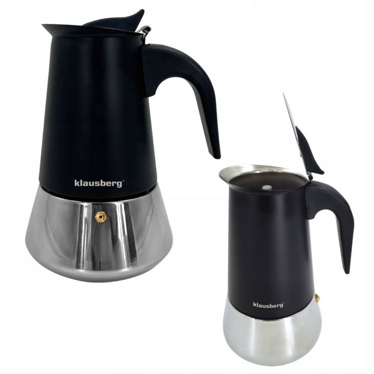 Kawiarka Klausberg KB-7844 stalowa do indukcji Gaz espresso 4 filiżanki
