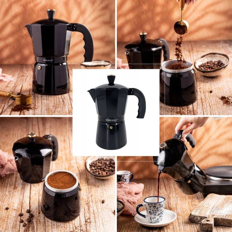 Kawiarka Zaparzacz KINGHoff KH-1883 6 filiżanek Do indukcji Espresso 300 ml