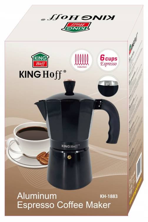 Kawiarka Zaparzacz KINGHoff KH-1883 6 filiżanek Do indukcji Espresso 300 ml