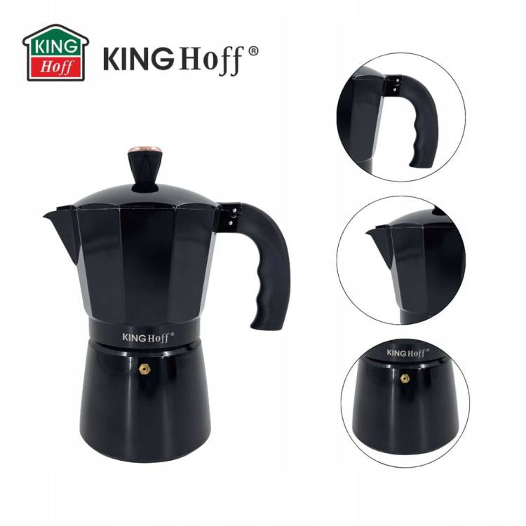Kawiarka Zaparzacz KINGHoff KH-1883 6 filiżanek Do indukcji Espresso 300 ml