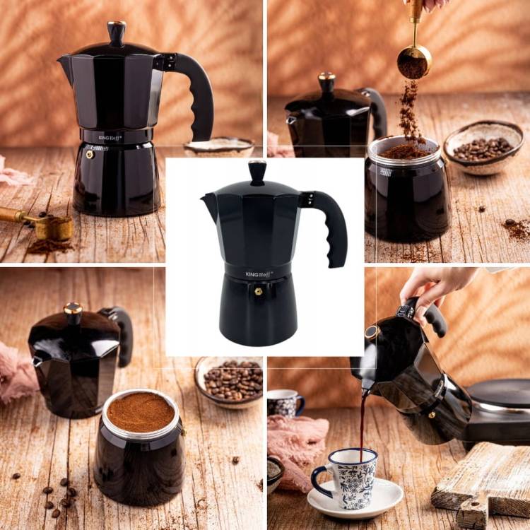 Kawiarka Zaparzacz KINGHoff KH-1884 9 filiżanek Do indukcji Espresso 450 ml