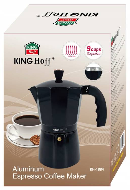 Kawiarka Zaparzacz KINGHoff KH-1884 9 filiżanek Do indukcji Espresso 450 ml