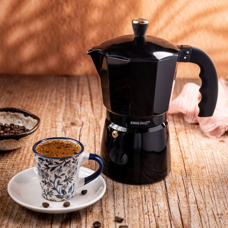 Kawiarka Zaparzacz KINGHoff KH-1884 9 filiżanek Do indukcji Espresso 450 ml