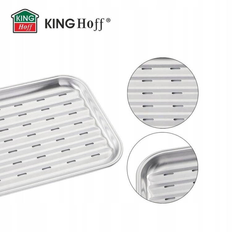 Taca do Grillowania ze Stali Nierdzewnej 34,2x24,5 cm Grill KINGHoff 1916