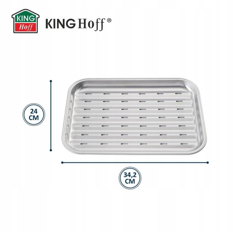 Taca do Grillowania ze Stali Nierdzewnej 34,2x24,5 cm Grill KINGHoff 1916