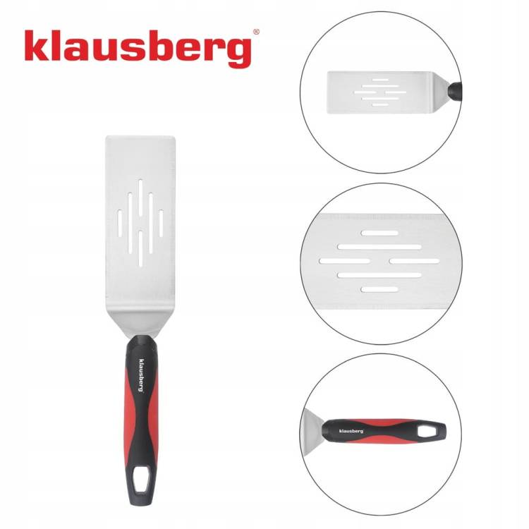KLAUSBERG KB-7897 Łopatka grillowa 36 cm stal nierdzewna BBQ Do Grila Duża