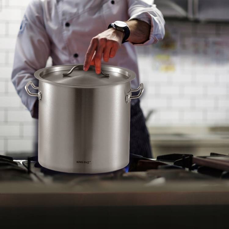 KINGHoff KH-1962 Garnek Gastronomiczny 21L stal nierdzewna indukcja GAZ