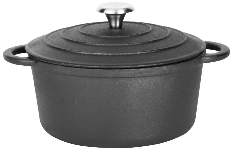 Garnek ŻELIWNY 4,8 Lit do Pieczenia Kociołek BRYTFANNA 26cm Gaz Indukcja