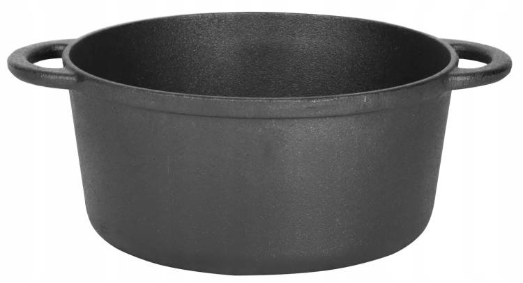 Garnek ŻELIWNY 4,8 Lit do Pieczenia Kociołek BRYTFANNA 26cm Gaz Indukcja