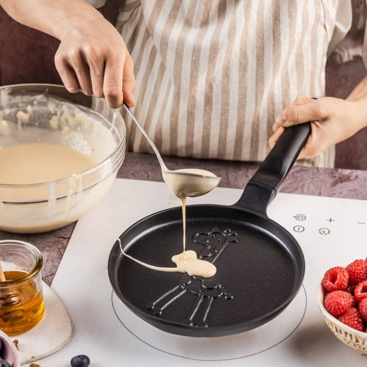 Patelnia 18 cm do pankejków Klausberg KB7975 żyrafa indukcja Gaz non-stick