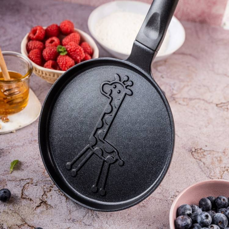 Patelnia 18 cm do pankejków Klausberg KB7975 żyrafa indukcja Gaz non-stick