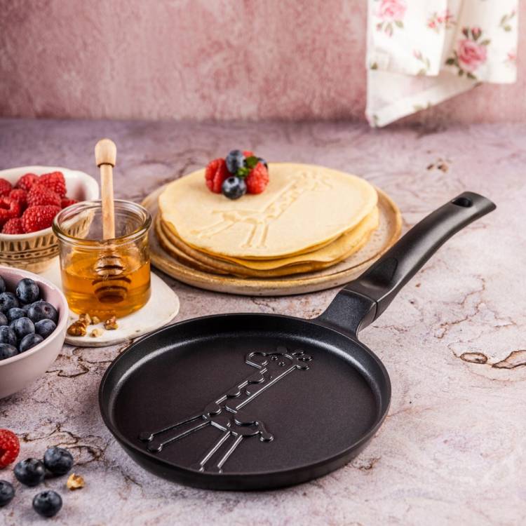 Patelnia 18 cm do pankejków Klausberg KB7975 żyrafa indukcja Gaz non-stick