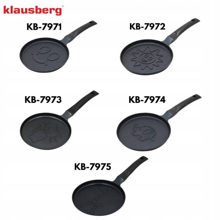 Patelnia 18 cm do pankejków Klausberg KB7975 żyrafa indukcja Gaz non-stick