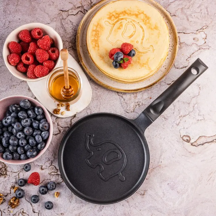 Patelnia do naleśników 18 cm KLAUSBERG indukcja powłoka non-stick SŁONIK