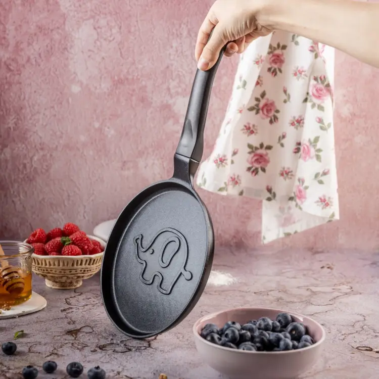 Patelnia do naleśników 18 cm KLAUSBERG indukcja powłoka non-stick SŁONIK