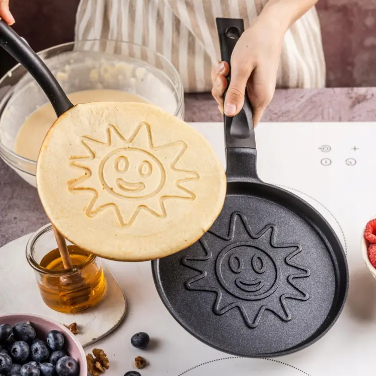 Patelnia naleśnikowa Klausberg Ø18 cm – słoneczko, non-stick, indukcja Gaz