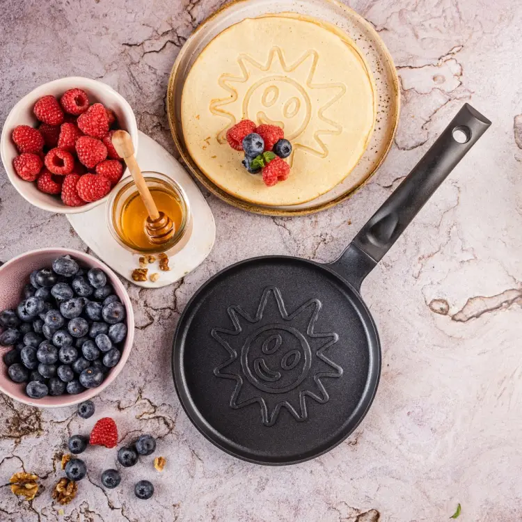 Patelnia naleśnikowa Klausberg Ø18 cm – słoneczko, non-stick, indukcja Gaz