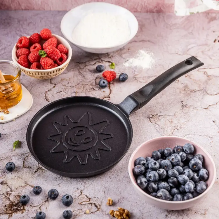 Patelnia naleśnikowa Klausberg Ø18 cm – słoneczko, non-stick, indukcja Gaz