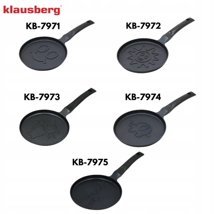 Patelnia naleśnikowa Klausberg Ø18 cm – słoneczko, non-stick, indukcja Gaz