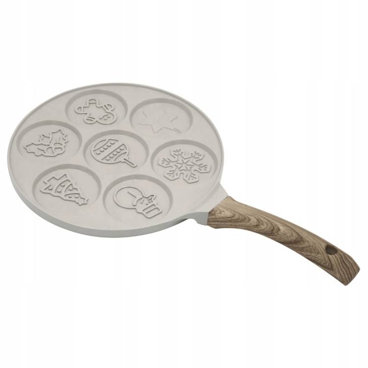 Patelnia do pankejków Klausberg ŚWIĄTECZNA 7 wzorów, indukcja, non-stick