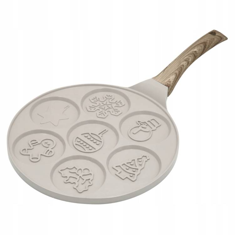 Patelnia do pankejków Klausberg ŚWIĄTECZNA 7 wzorów, indukcja, non-stick