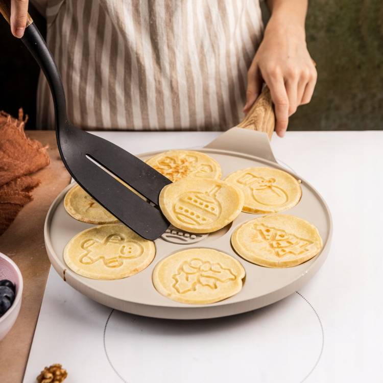 Patelnia do pankejków Klausberg ŚWIĄTECZNA 7 wzorów, indukcja, non-stick