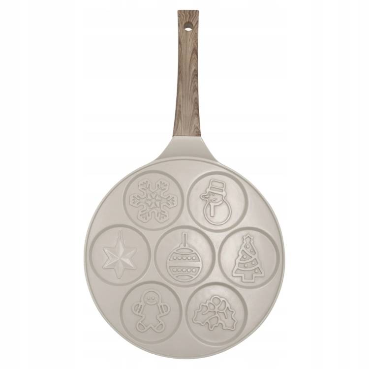 Patelnia do pankejków Klausberg ŚWIĄTECZNA 7 wzorów, indukcja, non-stick