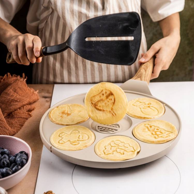 Patelnia do pankejków Klausberg ŚWIĄTECZNA 7 wzorów, indukcja, non-stick