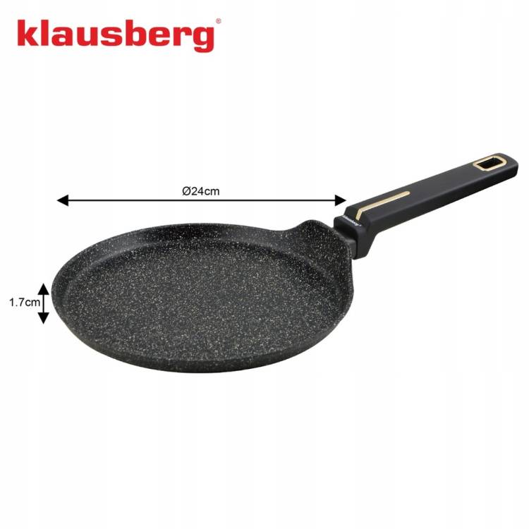 Patelnia do naleśników Klausberg KB7964 24 cm Gaz indukcja nieprzywierająca