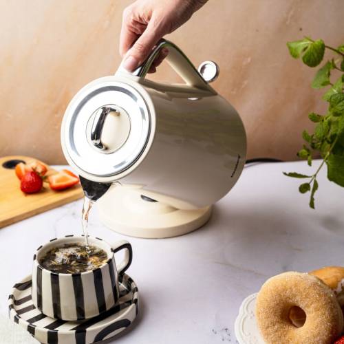 Czajnik elektryczny Klausberg KB-9016 1.7L stal Nierdzewna 304 Kremowy