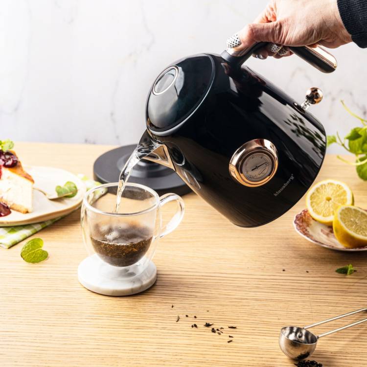 Czajnik elektryczny Klausberg KB-9017 1.0L Retro termometr Bezprzewodowy