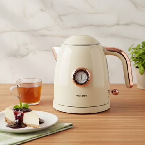 Czajnik elektryczny 1.0L Retro termometr Bezprzewodowy Klausberg KB-9018