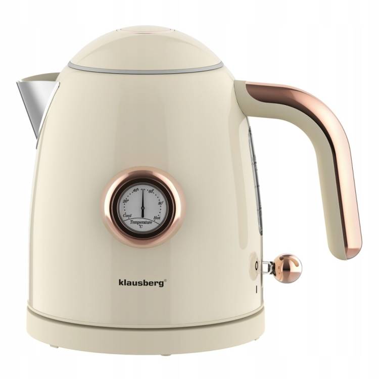 Czajnik elektryczny 1.0L Retro termometr Bezprzewodowy Klausberg KB-9018